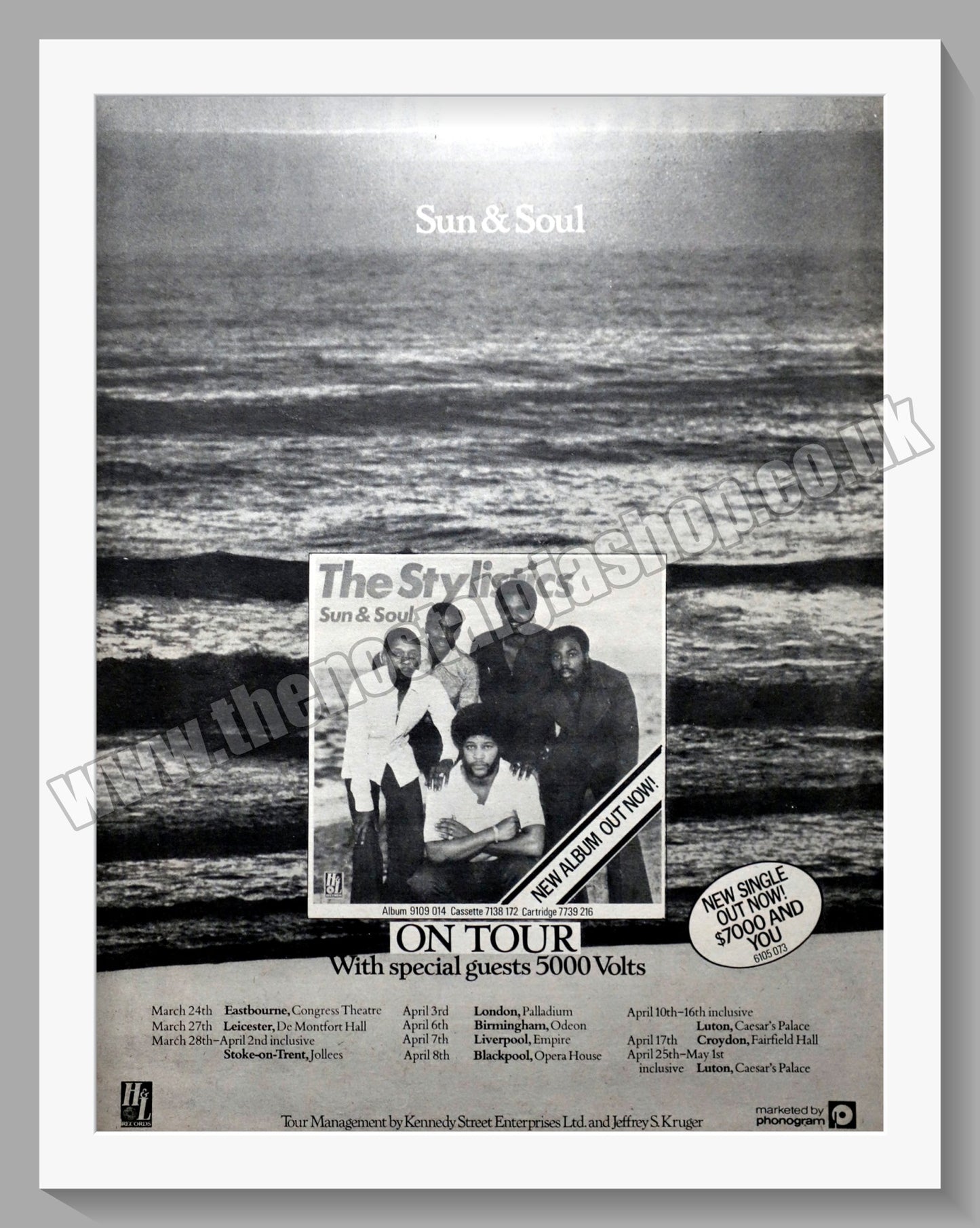 Stylistics (The) Sun & Soul. Original Advert 1977 (ref AD14906)