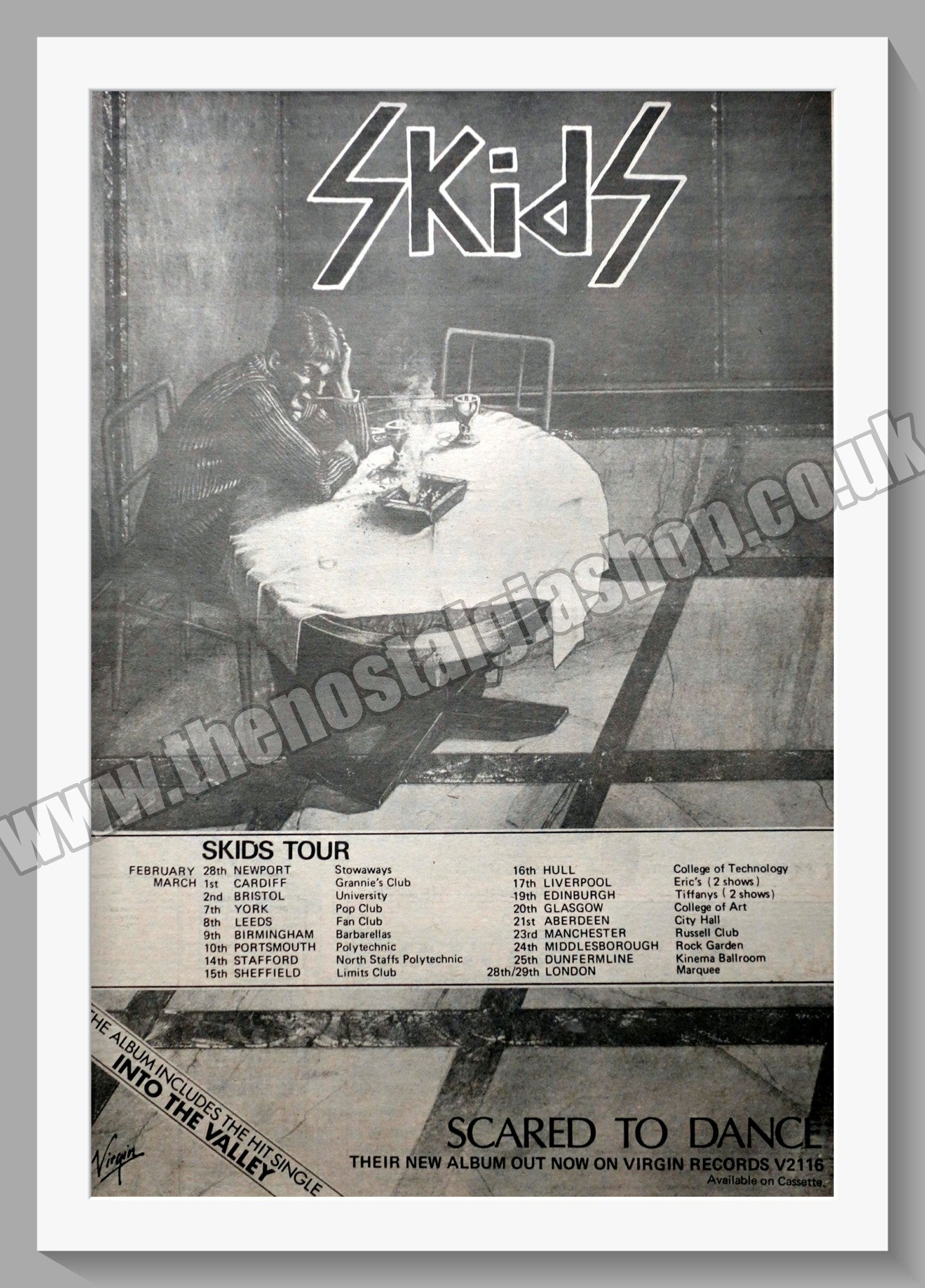 Skids Tour. Original Advert 1979 (ref AD14926)