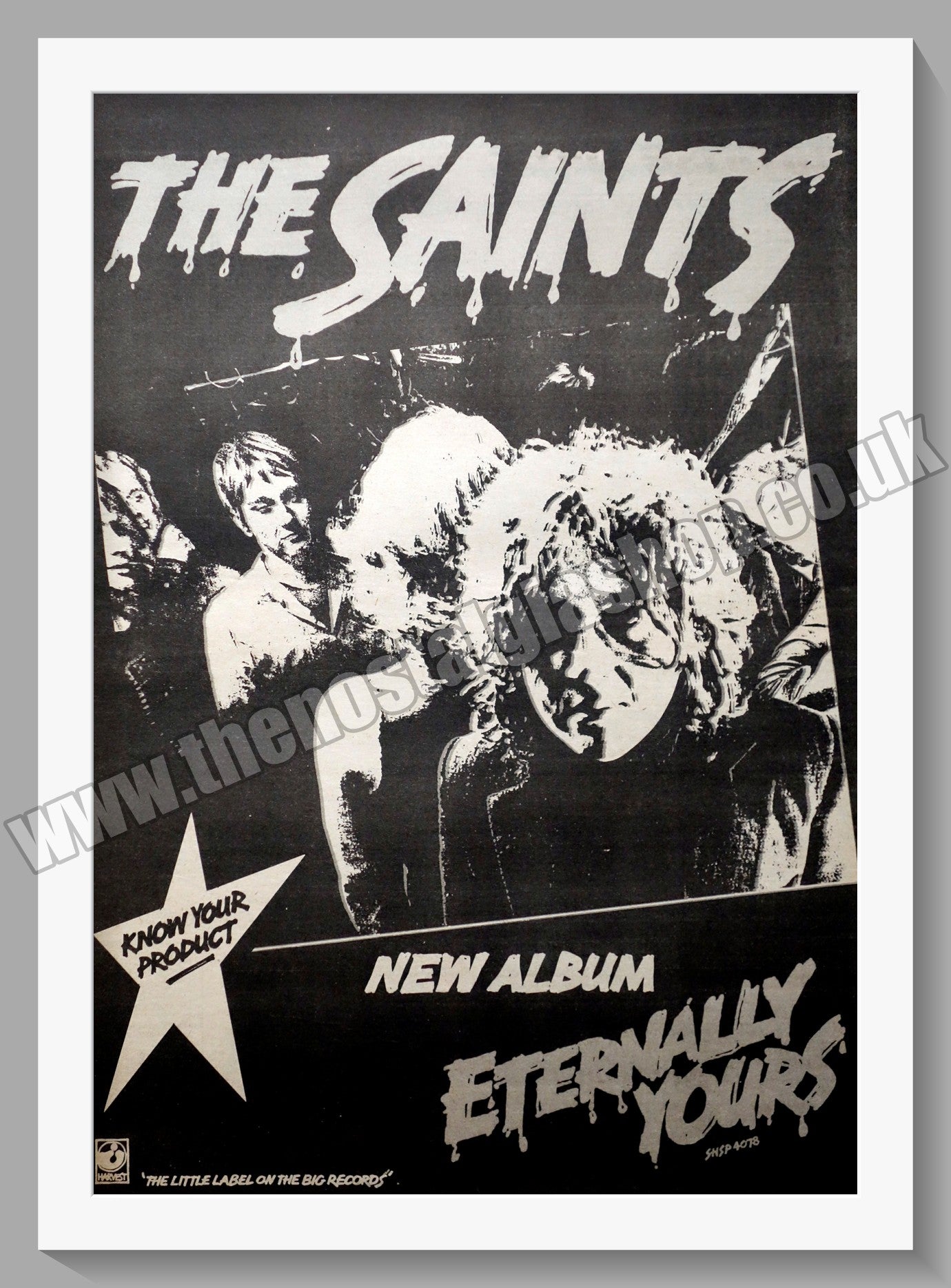 Saints (The) Eternally Yours. Original Advert 1978 (ref AD14928)