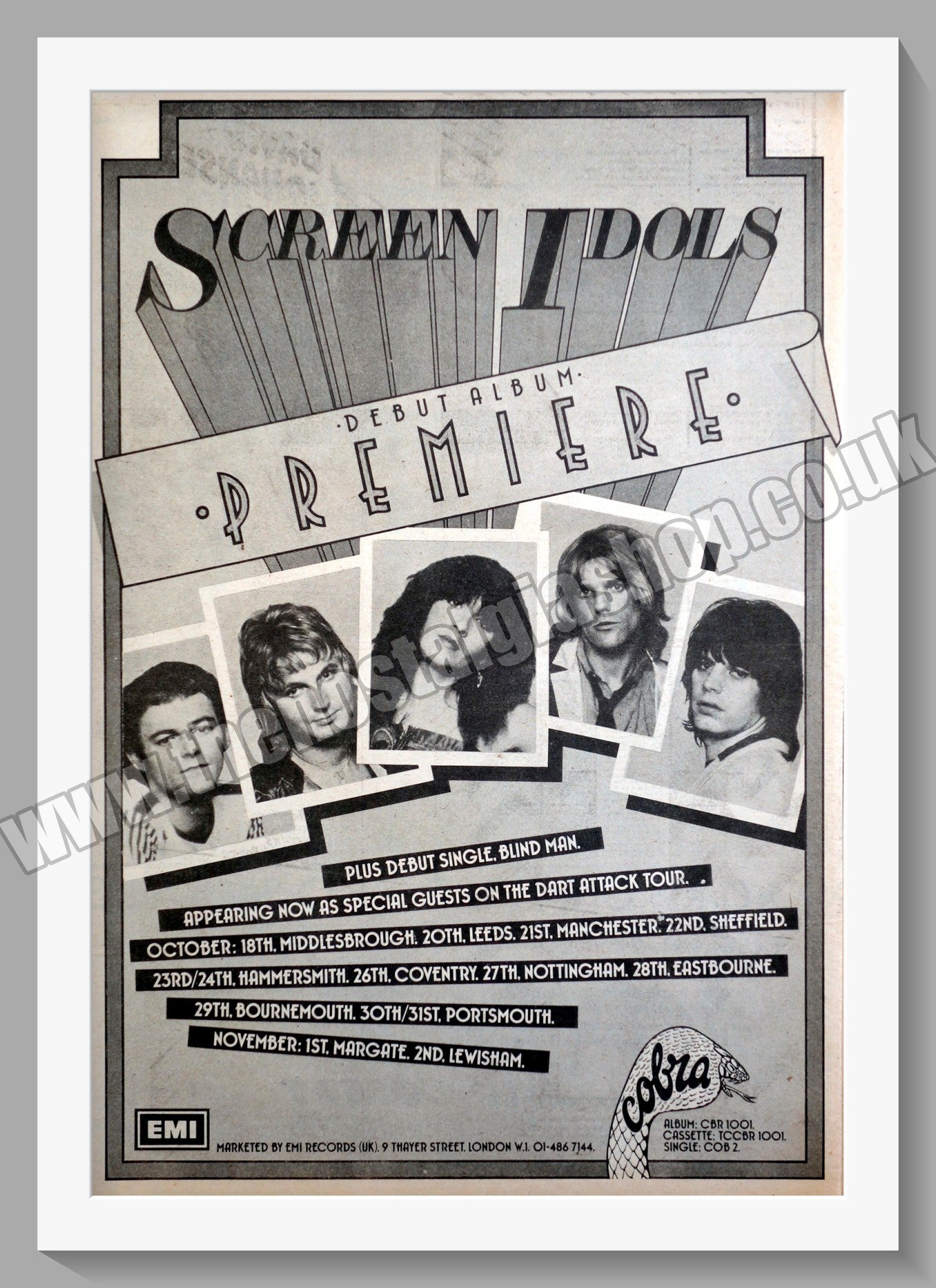 Screen Idols Premiere. Original Advert 1979 (ref AD14997)