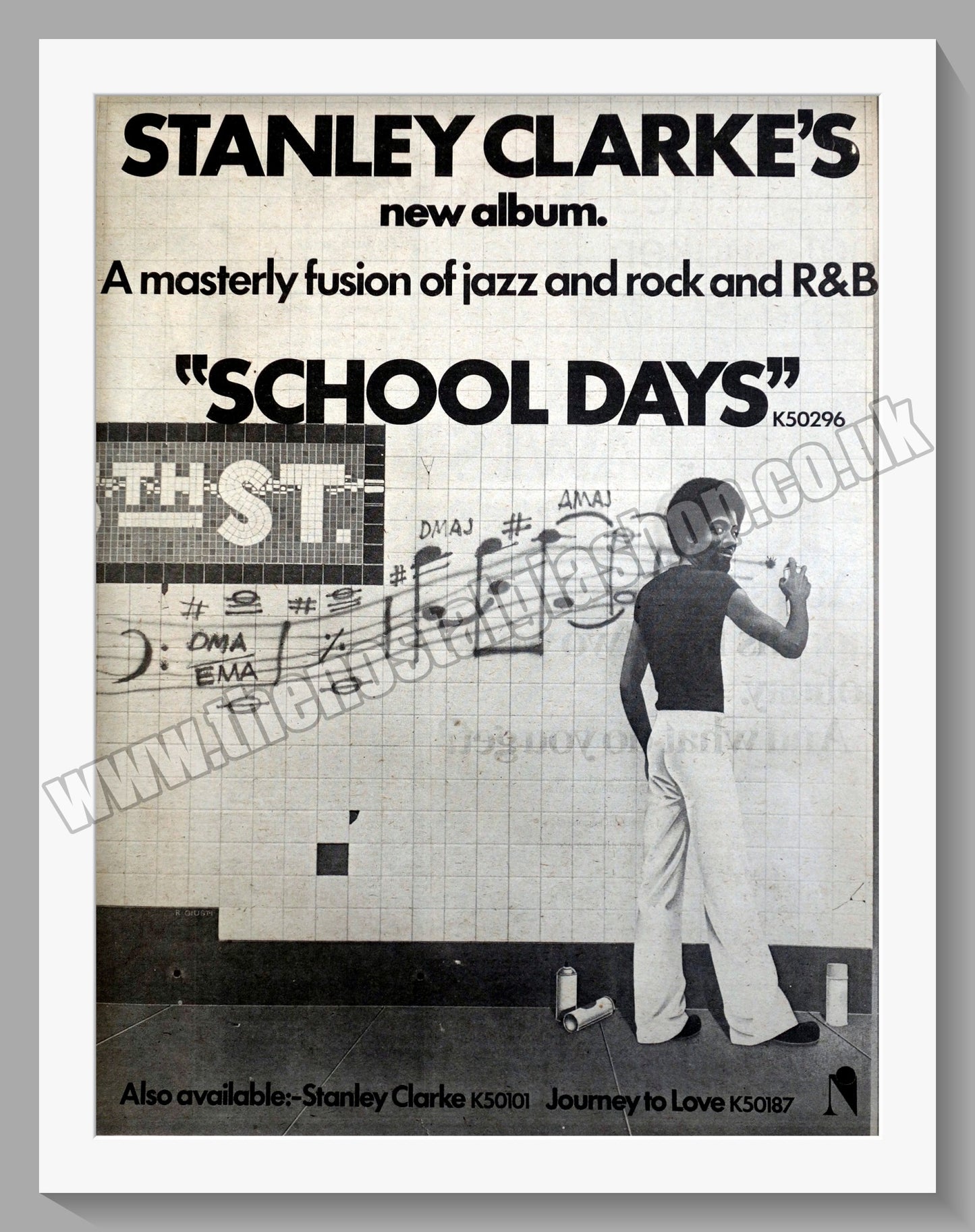 Stanley Clarke School Days. Original Advert 1976 (ref AD14999)