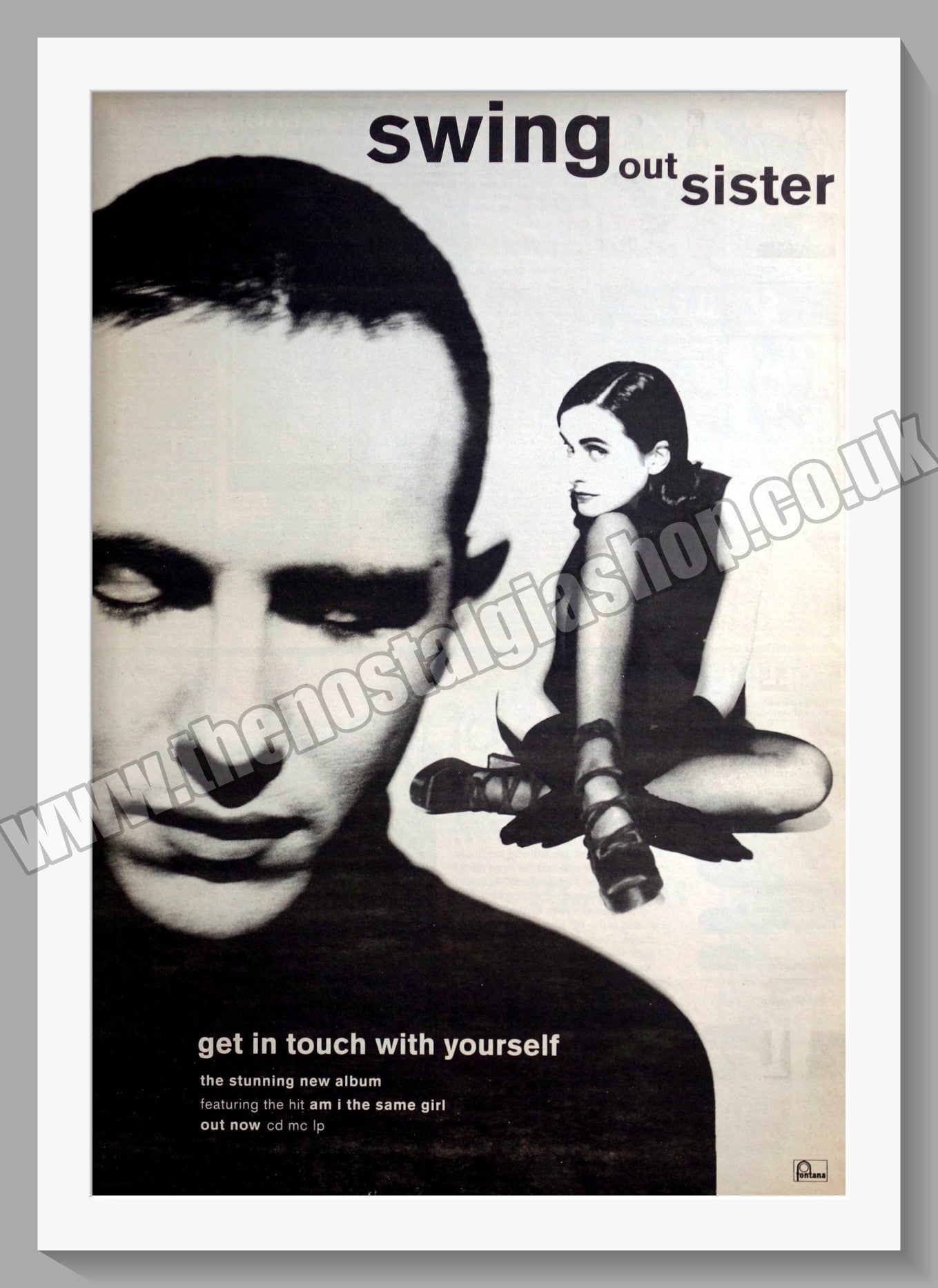 Swing Out Sister Get In Touch With Yourself.1992 Large Original Advert