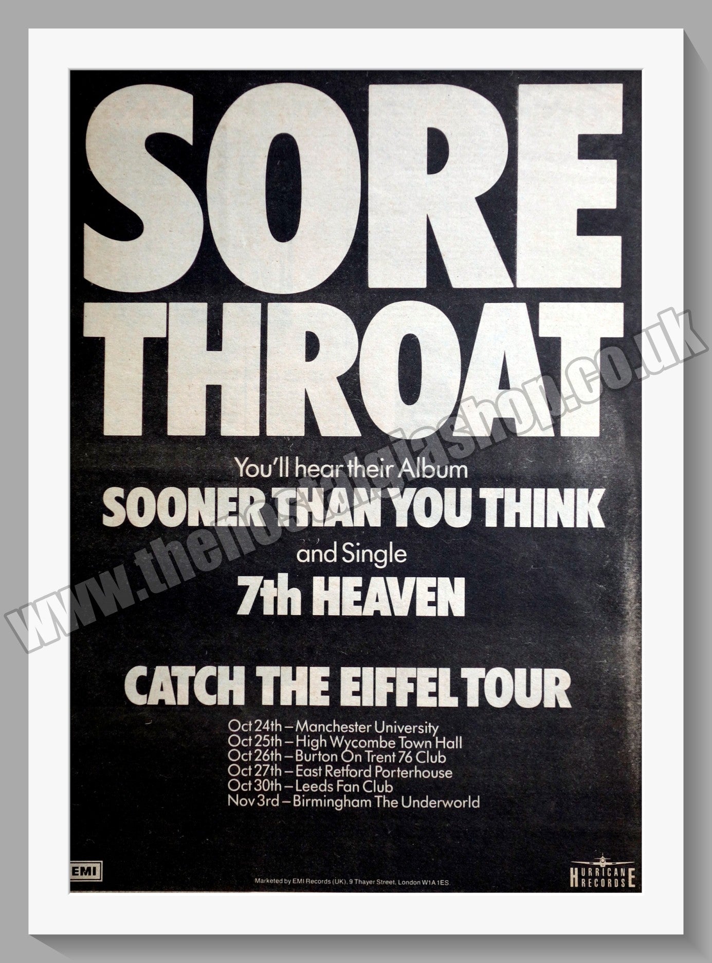 Sore Throat Sooner Than You Think. 1979 Large Original Advert (ref AD15096)