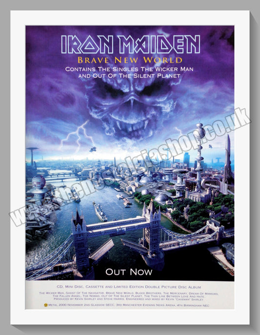 Iron Maiden. Brave New World. 2000 Original Advert (ref AD60198)