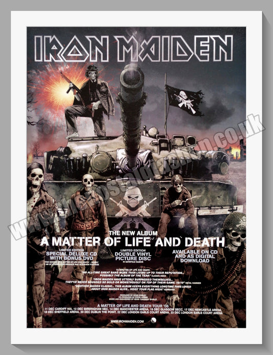 Iron Maiden A Matter Of Life and Death. 2006 Original Advert (ref AD60214)