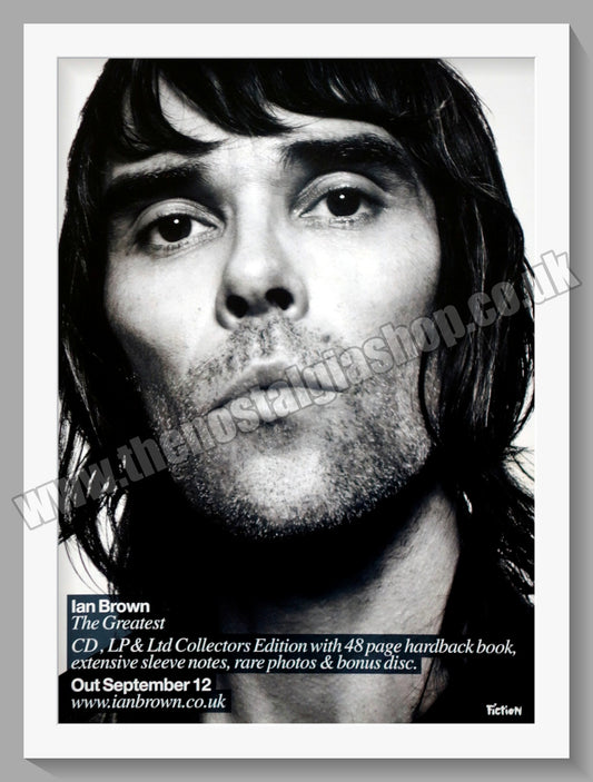 Ian Brown (Stone Roses) The Greatest. Original Vintage Advert 2005 (ref AD60379)