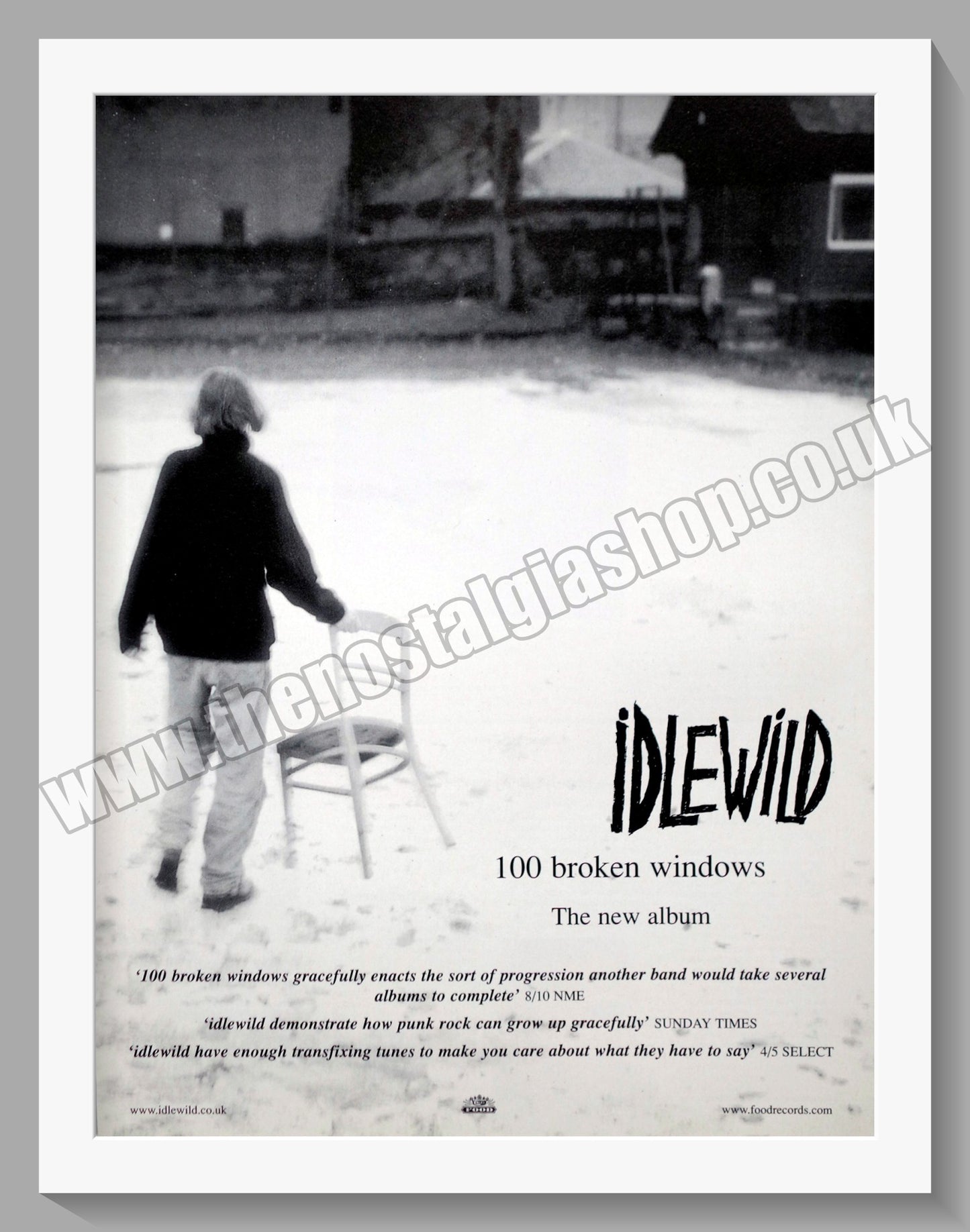 Idlewild. 100 Broken Windows. 2000 Original Advert (ref AD60408)