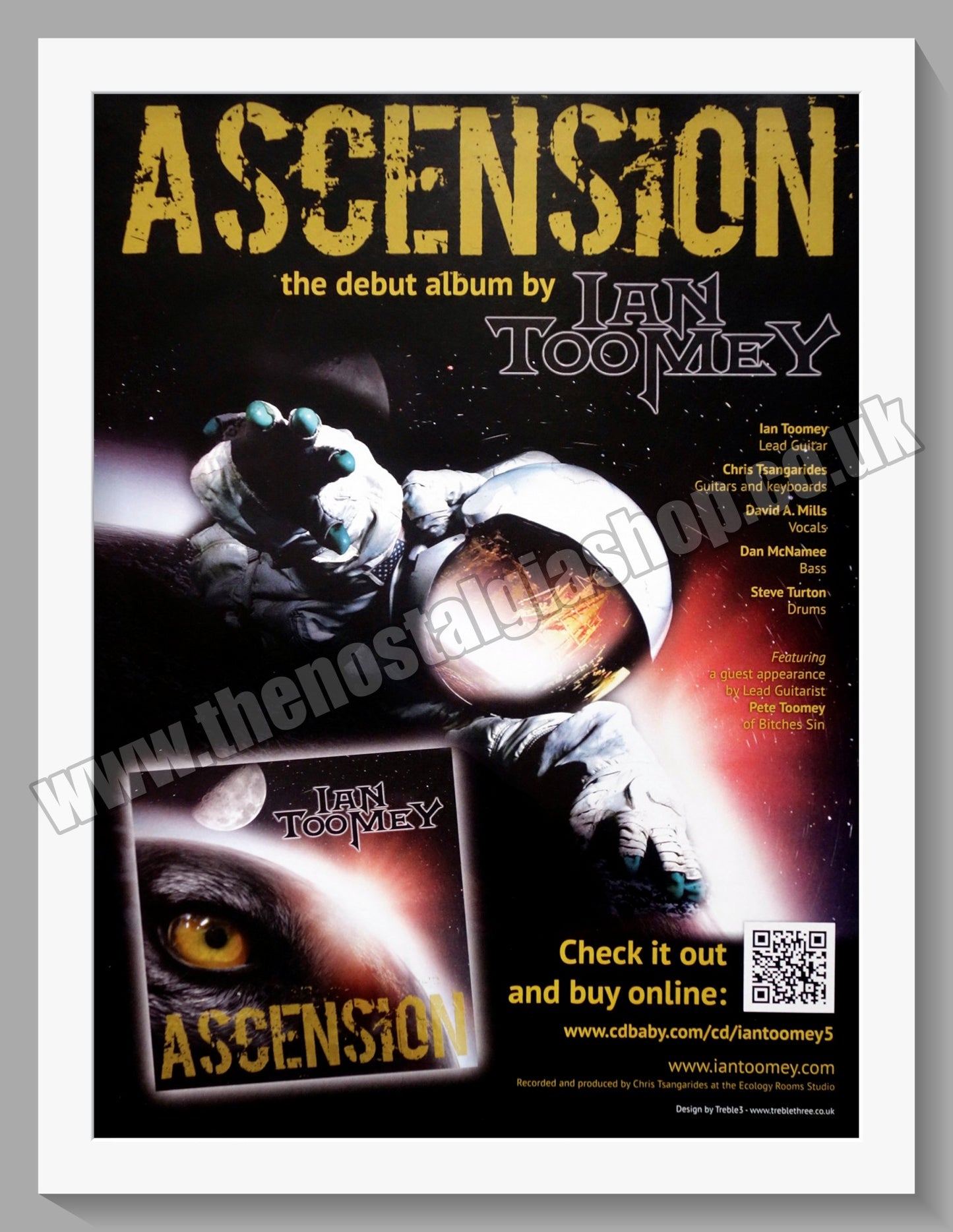 Ian Toomey. Ascension. 2015 Original Advert (ref AD60419)