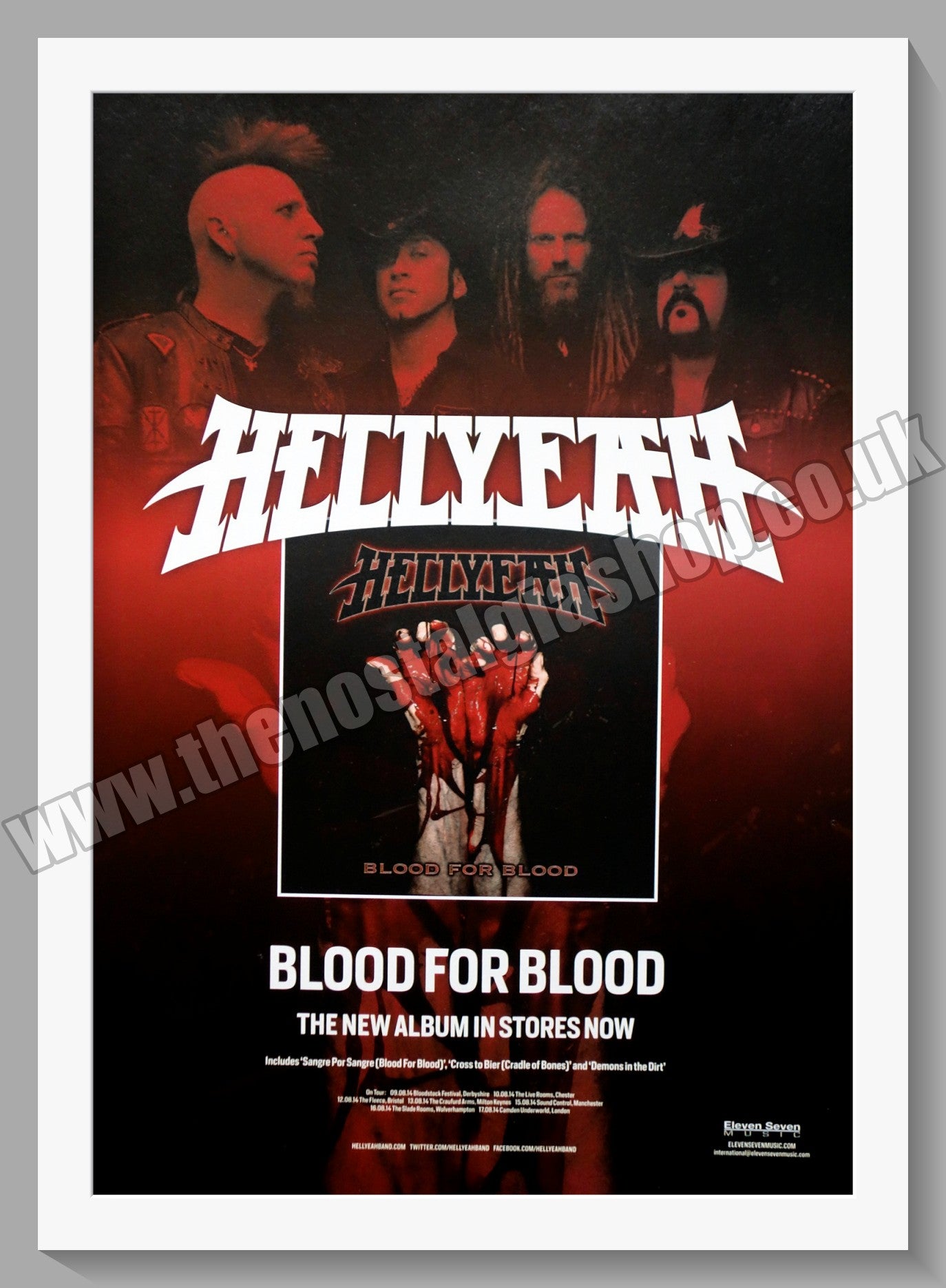 Hellyeah. Blood For Blood. Original Vintage Advert 2014 (ref AD60237)