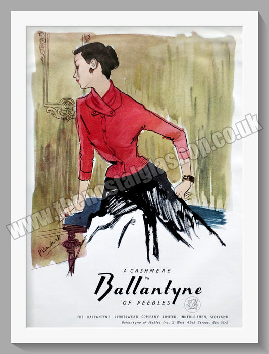Ballantyne Cashmere Original Advert 1952 (ref AD300699)