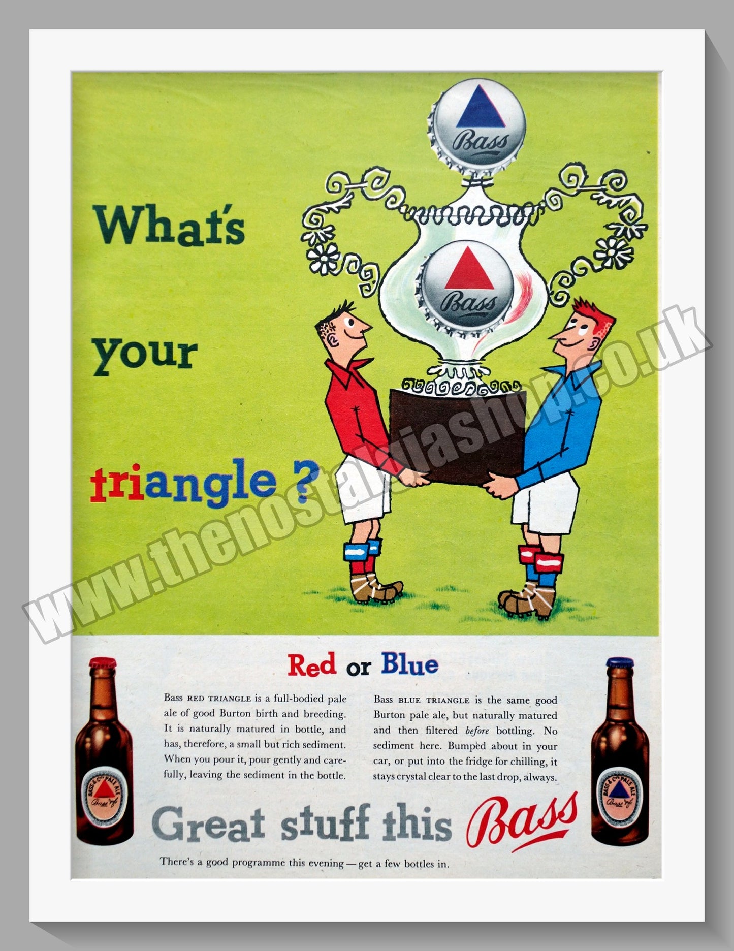 Bass. Great Stuff. Original Advert 1955 (ref AD300718)