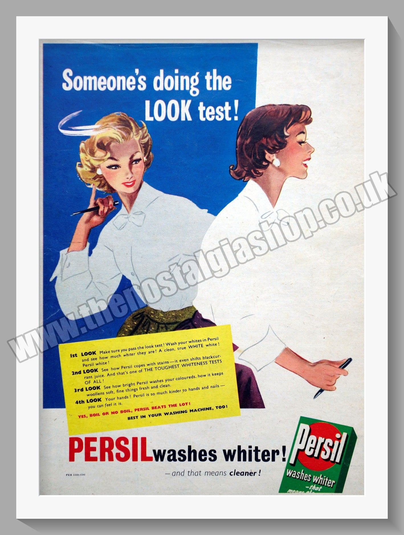 Persil Washing Powder. Original Advert 1955 (ref AD300745)