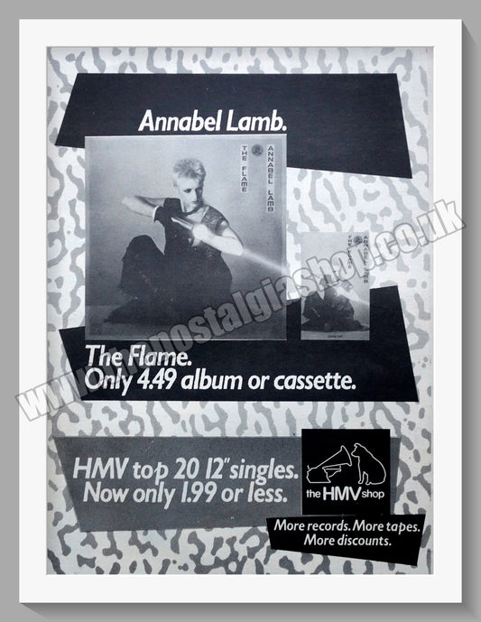 Annabel Lamb The Flame.1984 Large Original Advert (ref AD15117)