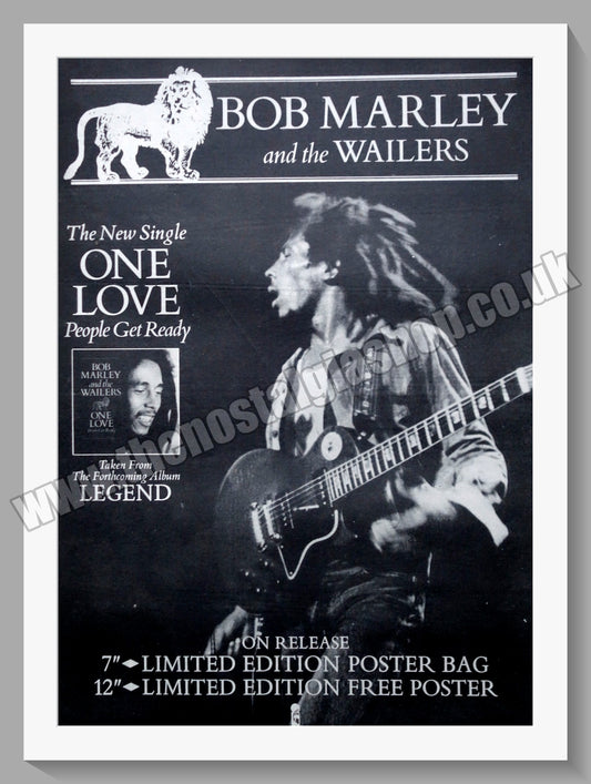 Bob Marley & The Wailers One Love.1984 Large Original Advert (ref AD15140)