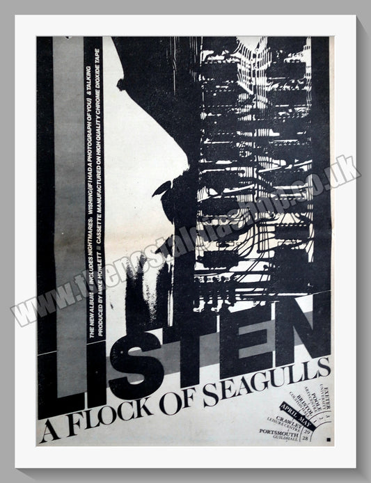 A Flock Of Seagulls Sten.1983 Large Original Advert (ref AD15170)