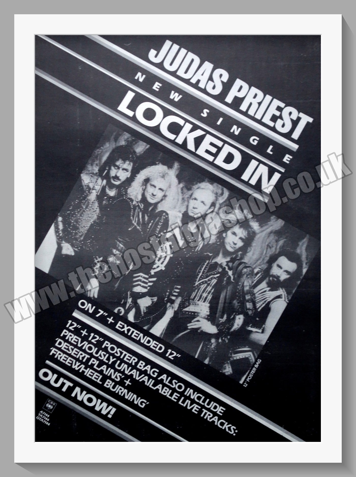 Judas Priest Locked In.1986 Large Original Advert (ref AD15186) The Nostalgia Shop