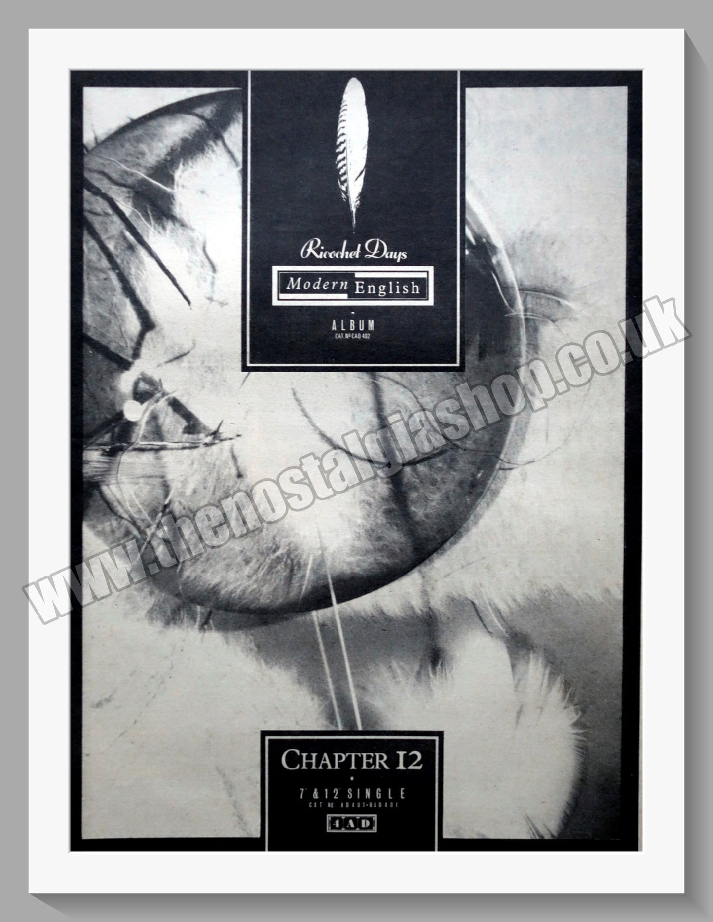 Modern English Ricochet Days. 1984 Large Original Advert (ref AD15203)