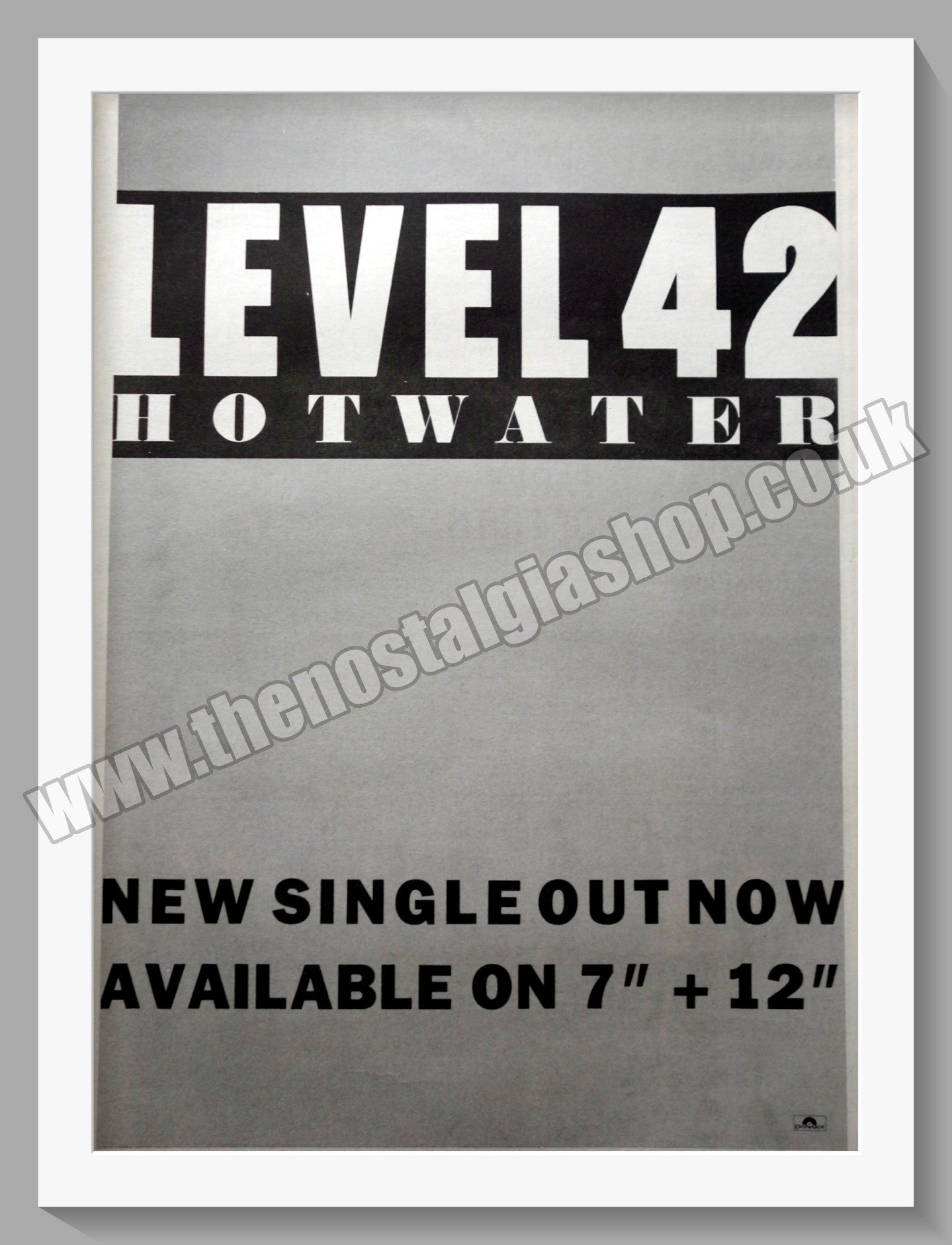 Level 42. Hot Water. 1984 Original Advert (ref AD15251)