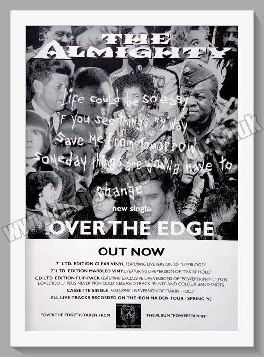 Almighty (The) Over The Edge. 1993 Original Advert (ref AD60655)