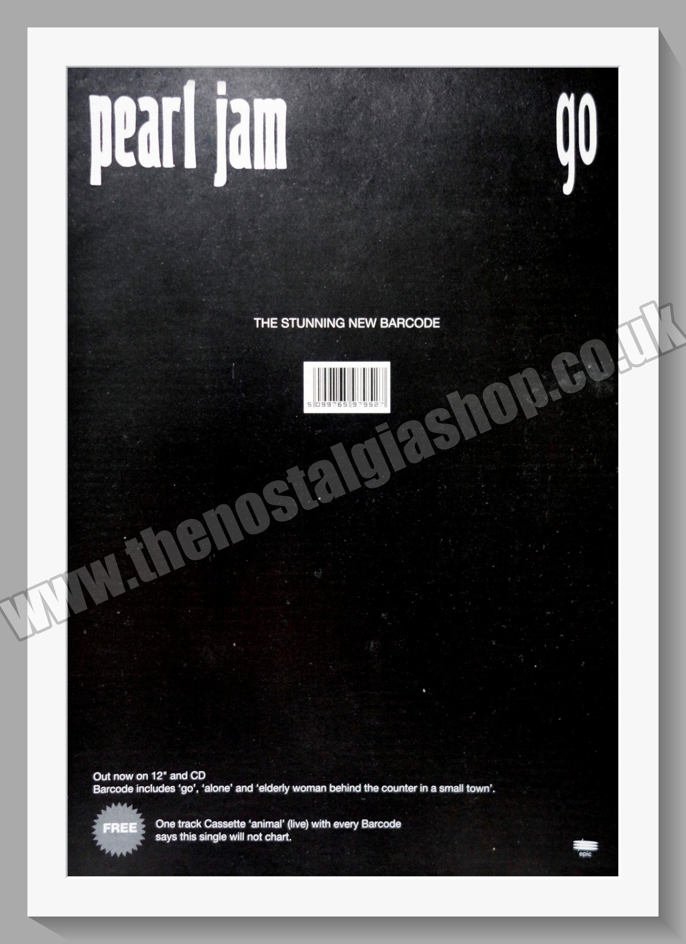 Pearl Jam Go. 1993 Original Advert (ref AD60659)