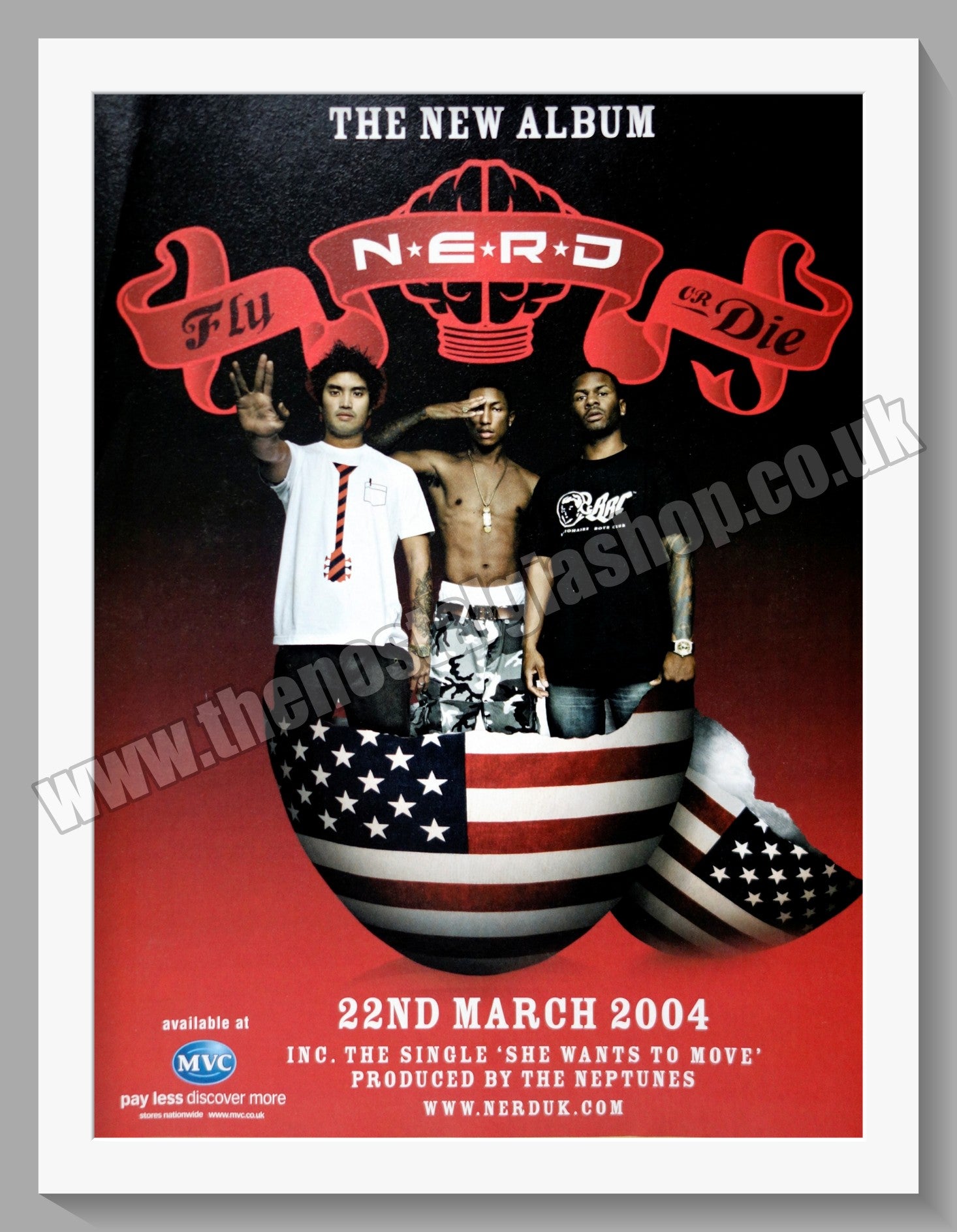 Nerd. Fly Or Die. 2004 Original Advert (ref AD60678) – The Nostalgia Shop