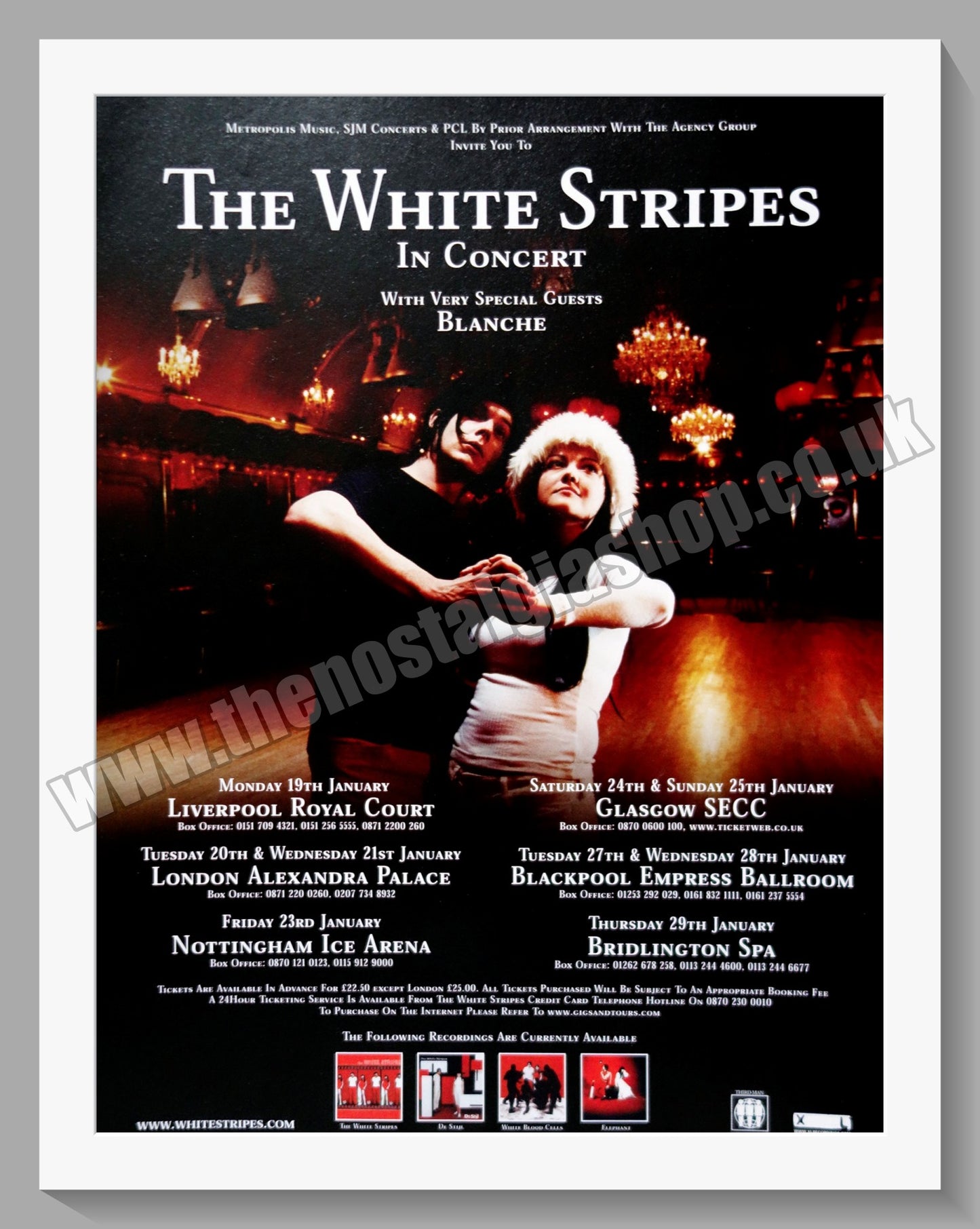 White Stripes (The) UK Tour. 2003 Original Advert (ref AD60748)