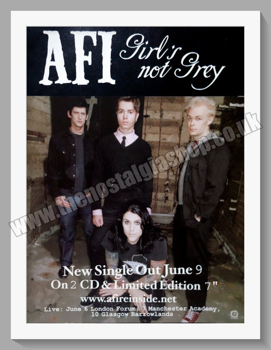 AFI Girl Not Grey. 2003 Original Advert (ref AD60762)