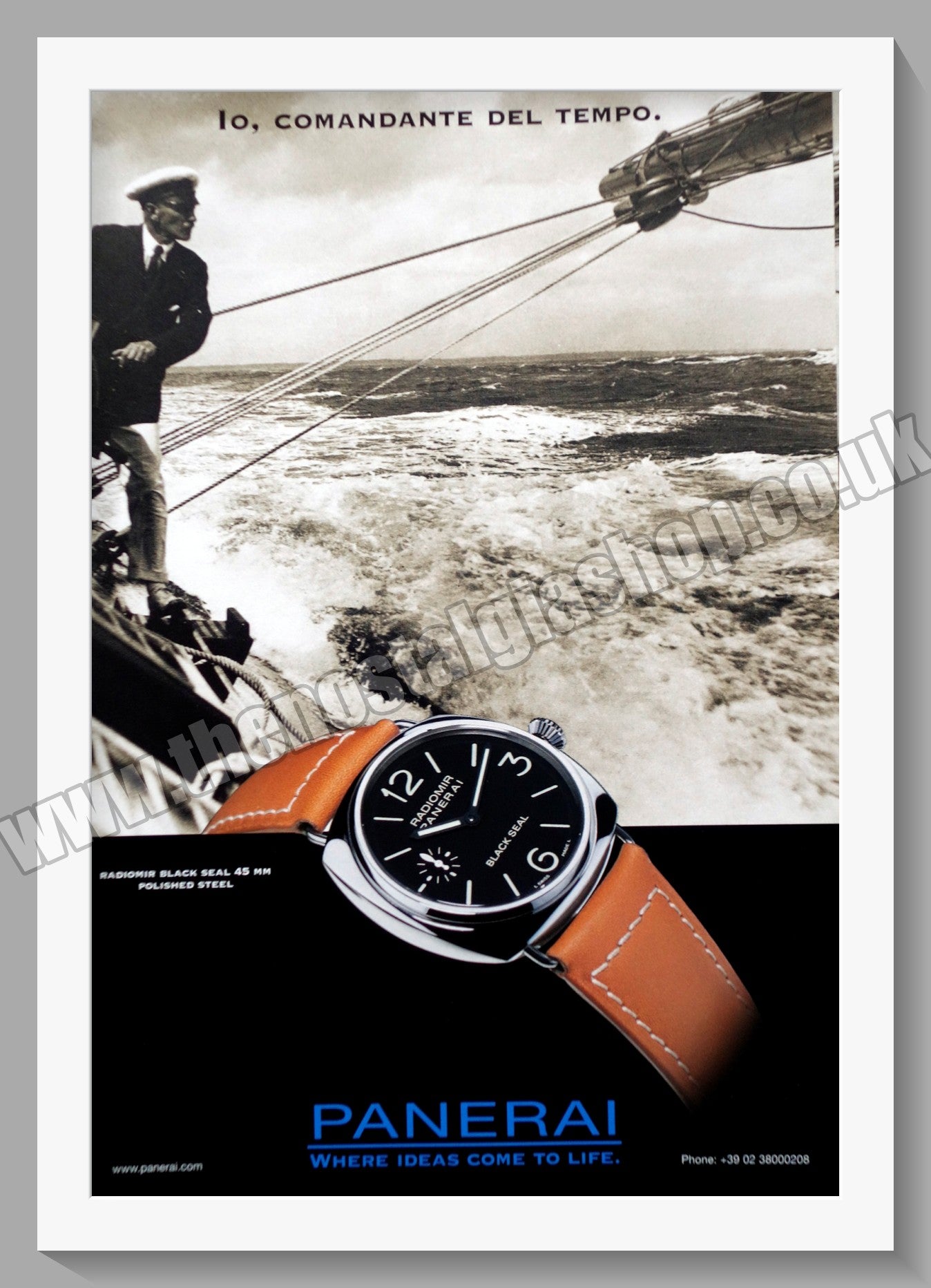 Panerai Black Seal Watch. Original Advert 2006 (ref AD60726)