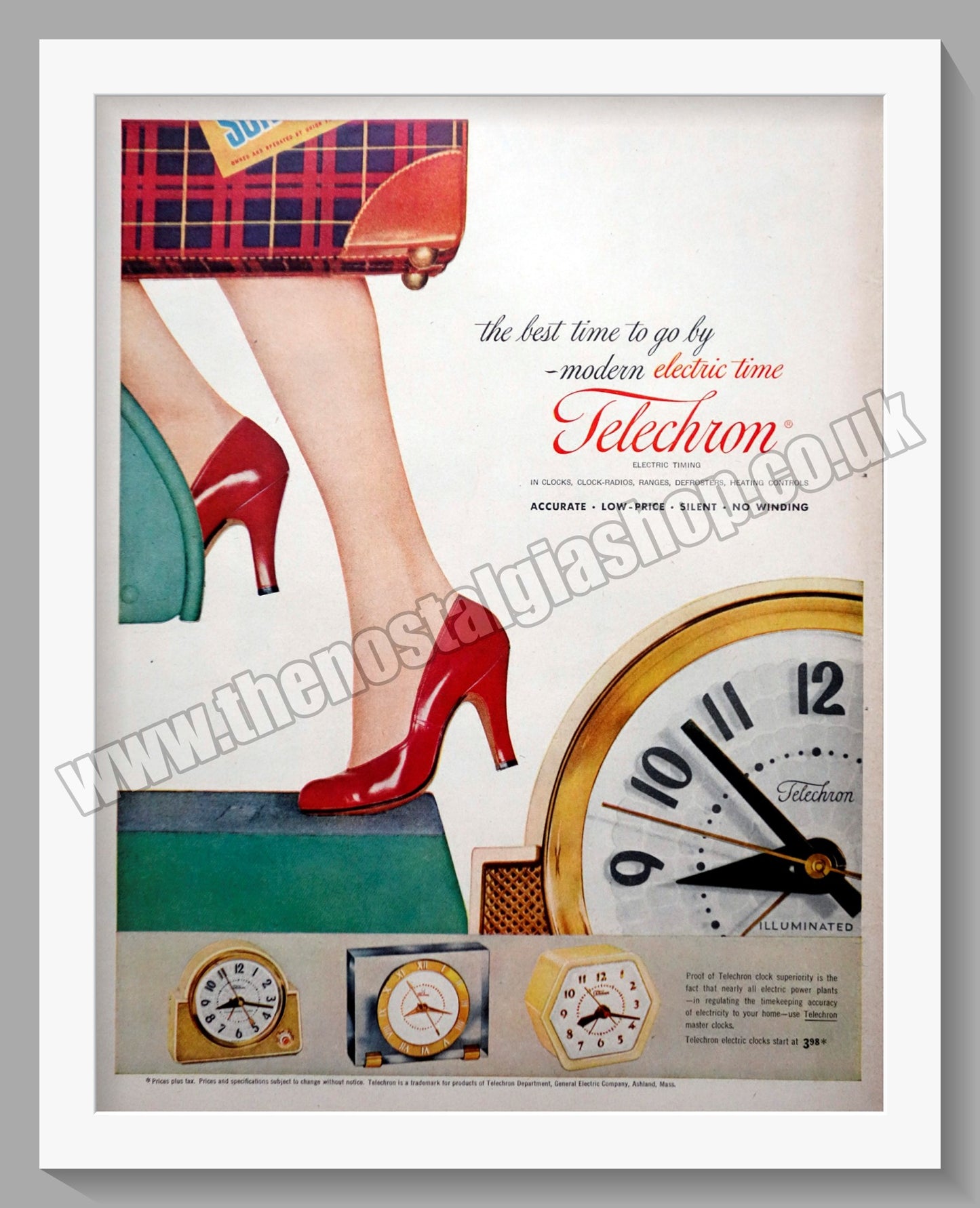 Telechron Clock Radios. Original Advert 1953 (ref AD300813)