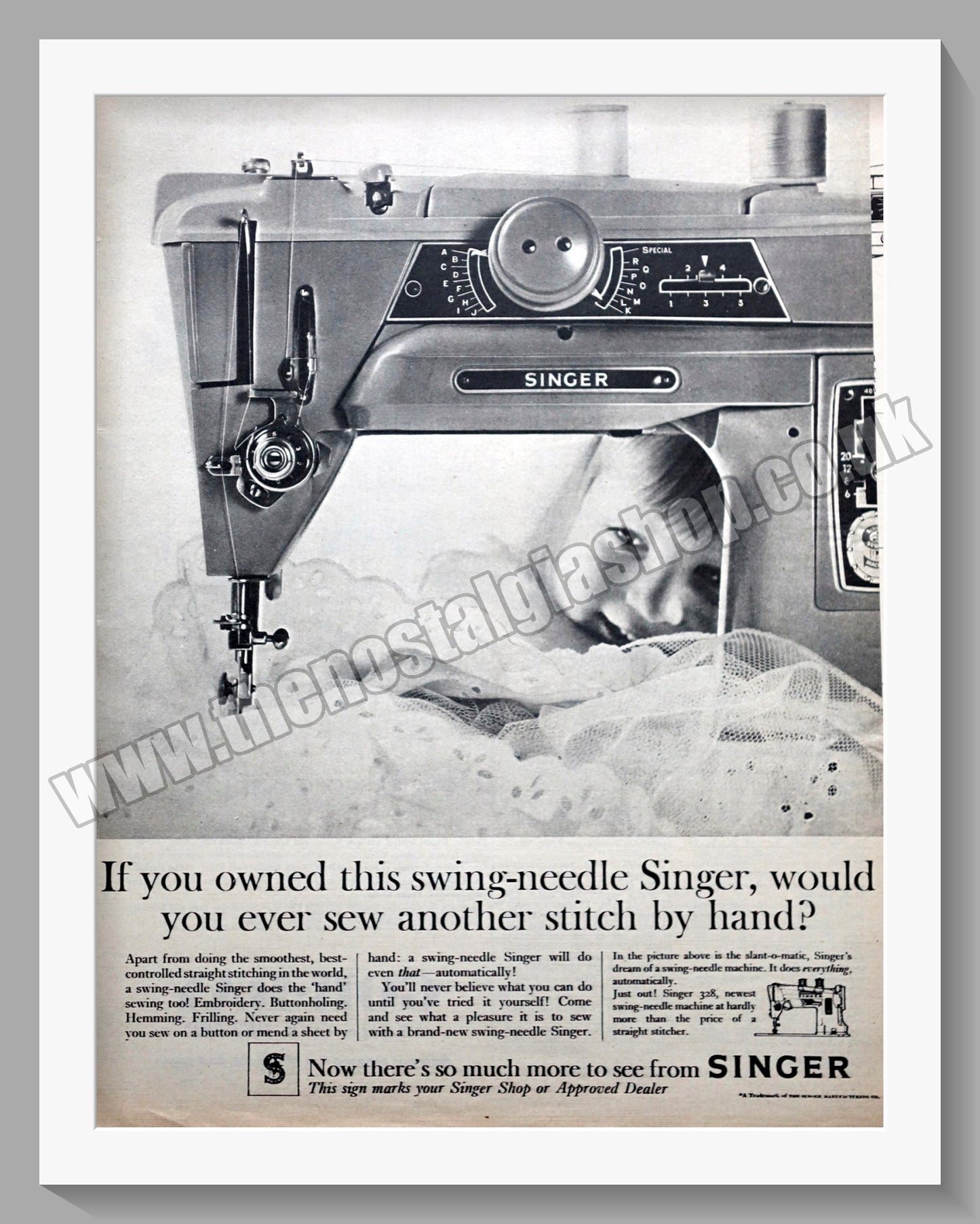 Singer Sewing Machine Original Advert 1962 (ref AD300850)
