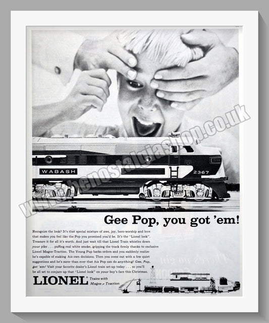 Lionel Model Trains. Original Advert 1955 (ref AD300865)