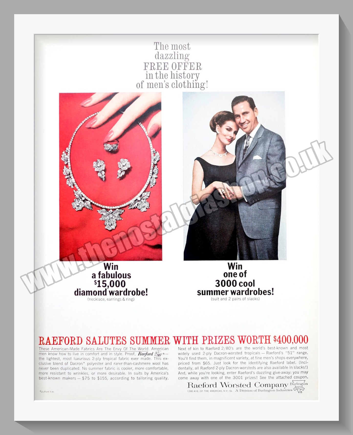 Raeford Jewellery. Original Advert 1964 (ref AD300898)