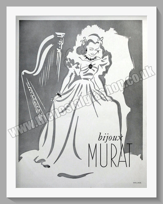 Bijoux Murat. Original French Advert 1946 (ref AD300902)