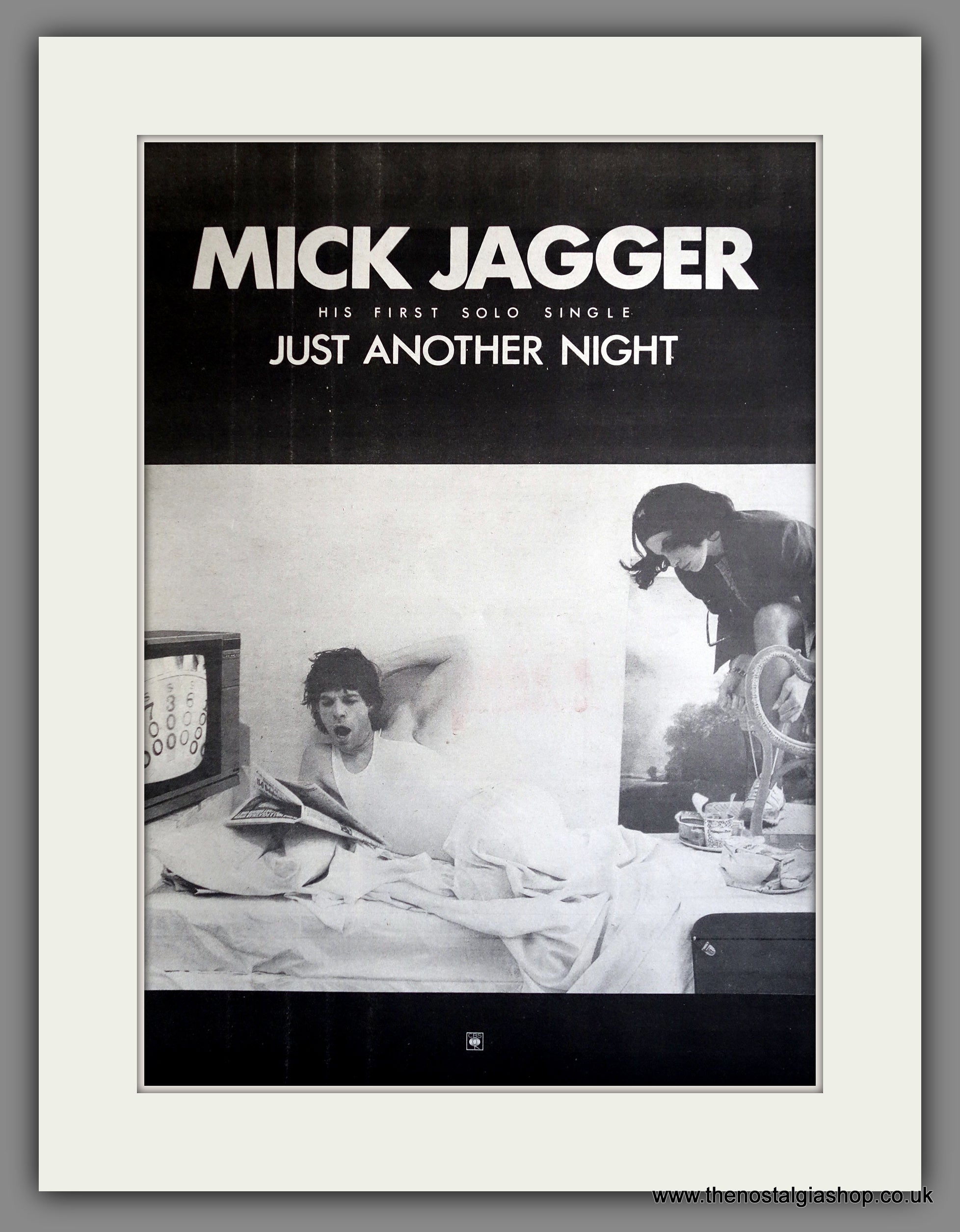 Mick Jagger Just Another Night. 1985 Large Original Advert (ref AD1533