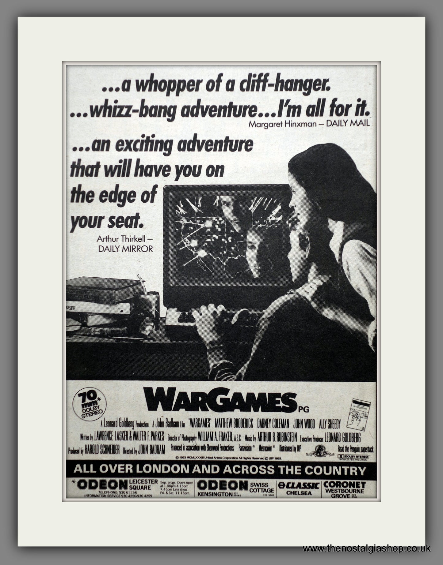Wargames 1983 Original Advert (ref AD60779)
