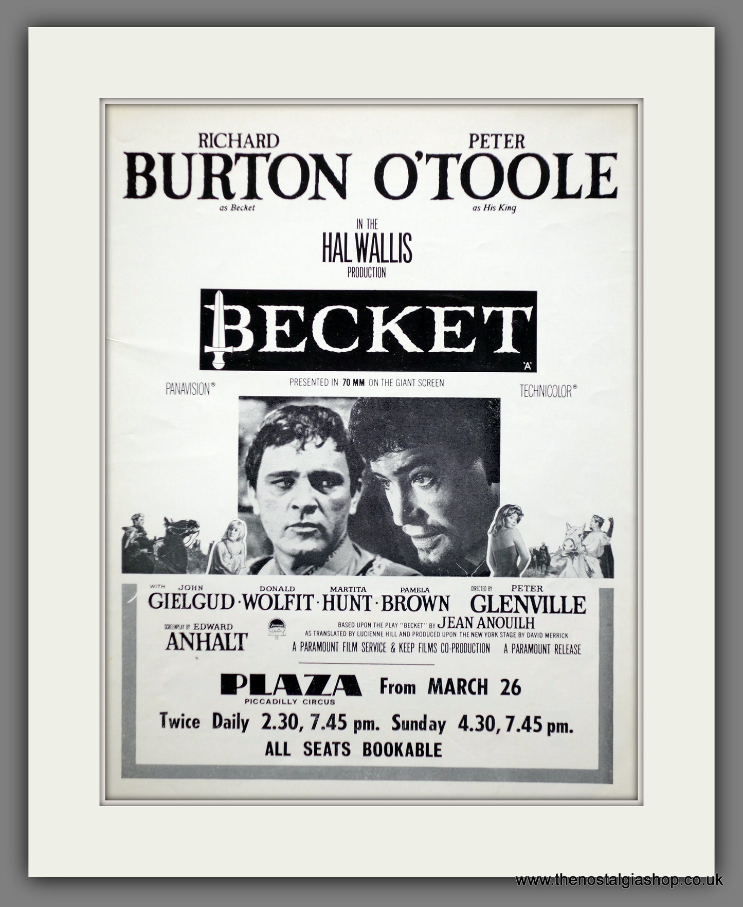 Becket. Richard Burton. 1964 Original Advert (ref AD60789)