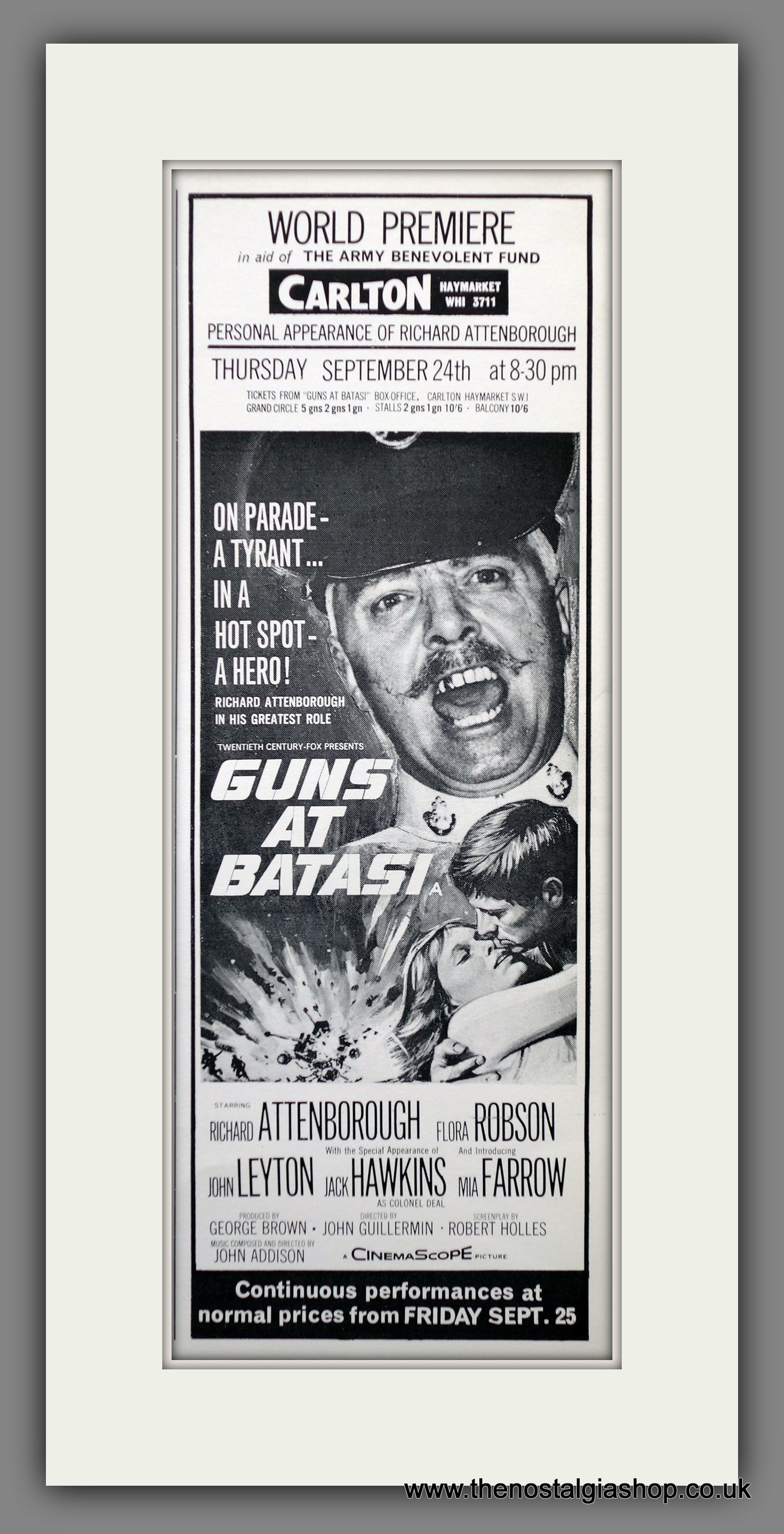 Guns At Batasi. 1964 Original Advert (ref AD60805)
