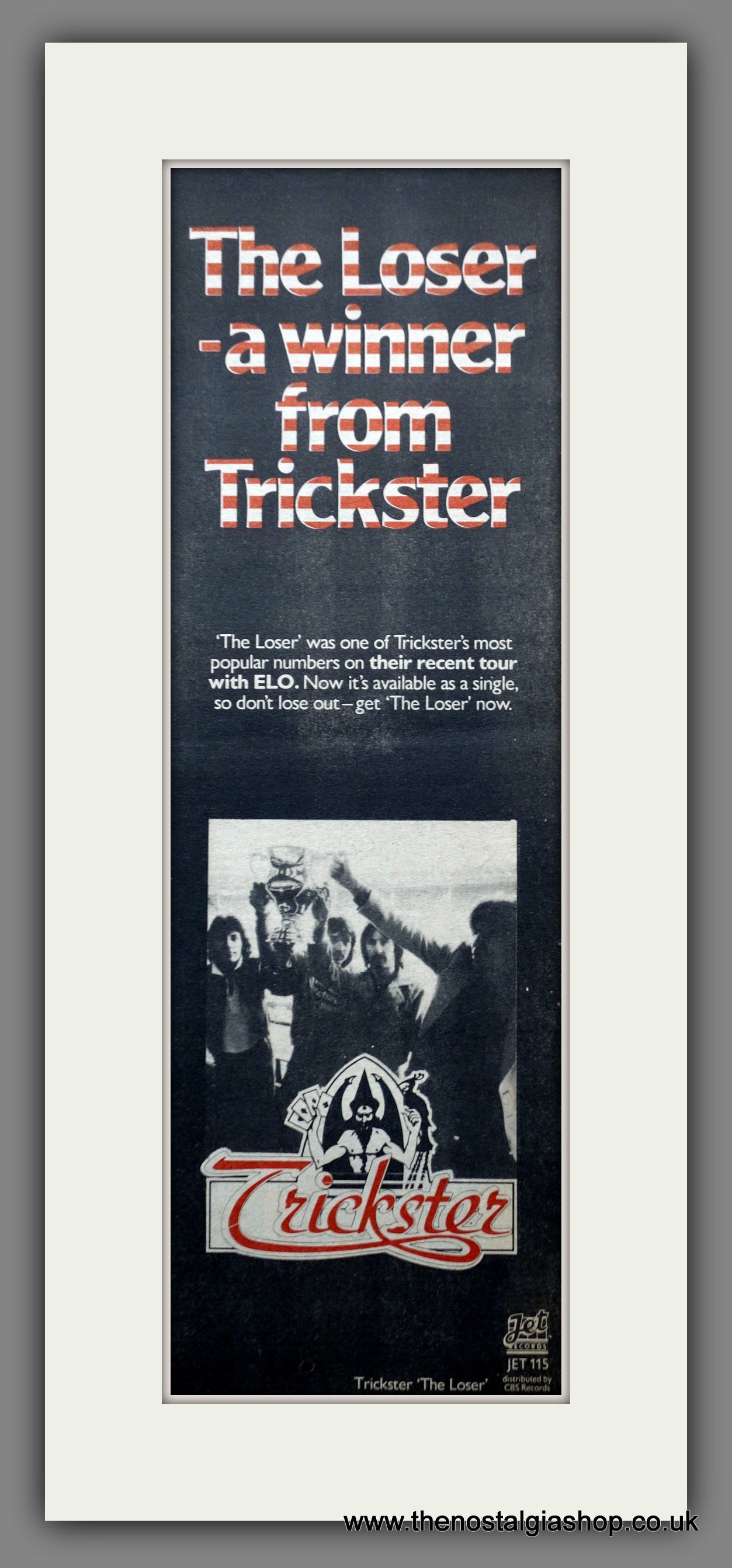 Trickster. The Loser. Vintage Original Advert 1978 (ref AD200361)