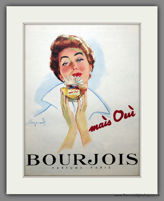 Bourjois Perfume. Original Advert 1952 (ref AD300907)