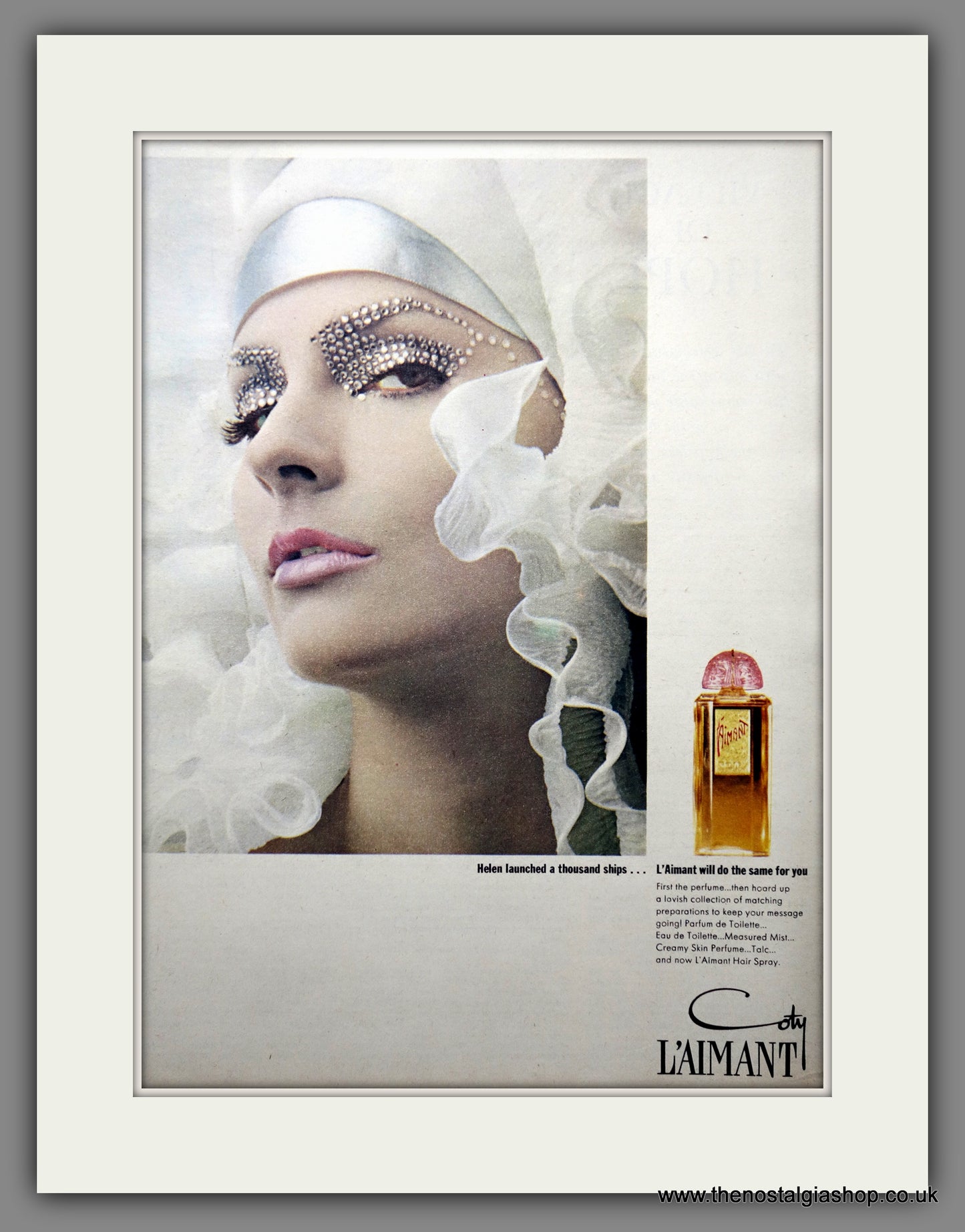 Coty L'Aimant Perfume. Original Advert 1965 (ref AD300914)