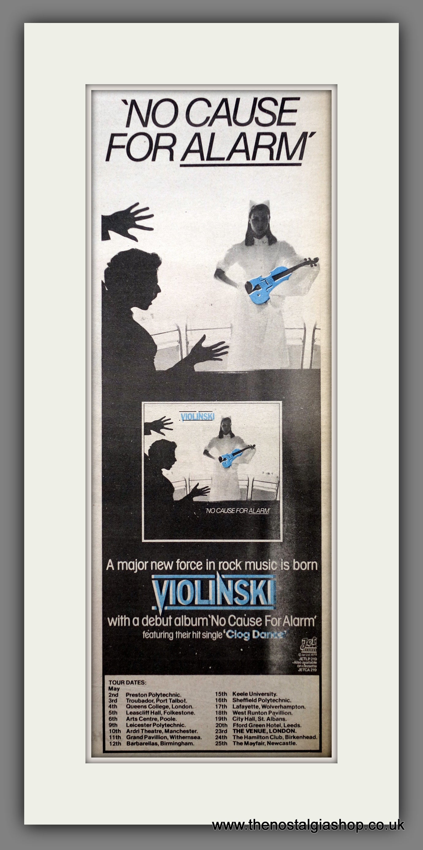 Violinski. No Cause For Alarm. Vintage Original Advert 1979 (ref AD200422)