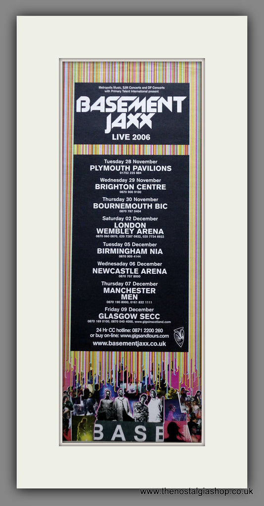 Basement Jaxx UK Tour 2006. Original Advert (ref AD200482)