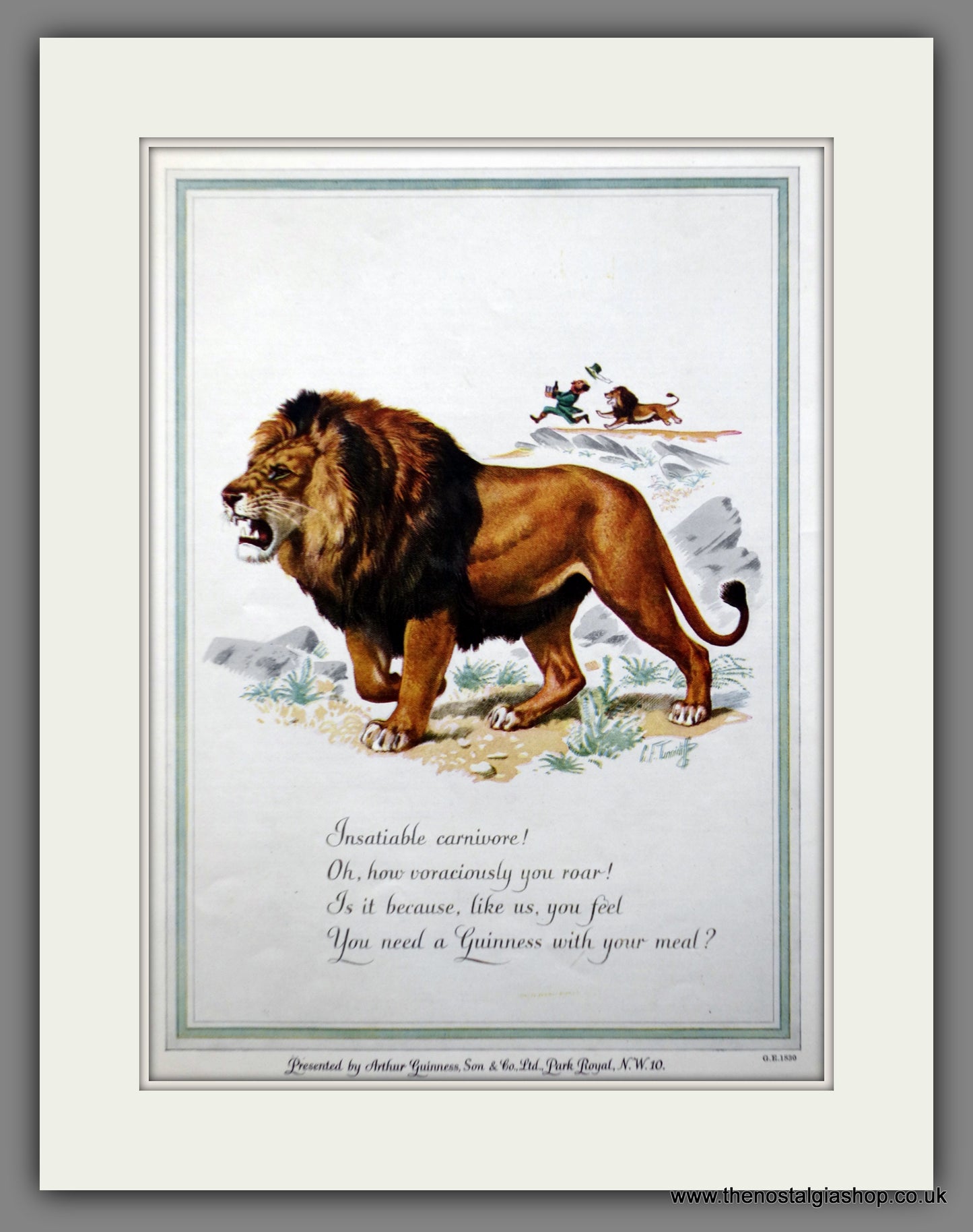 Guinness. Lion. 1952 Original Advert (ref AD60857)