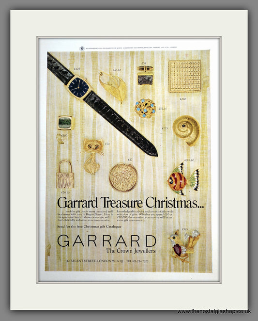 Garrard Watches and Jewellery. Original Advert 1970 (ref AD301288)