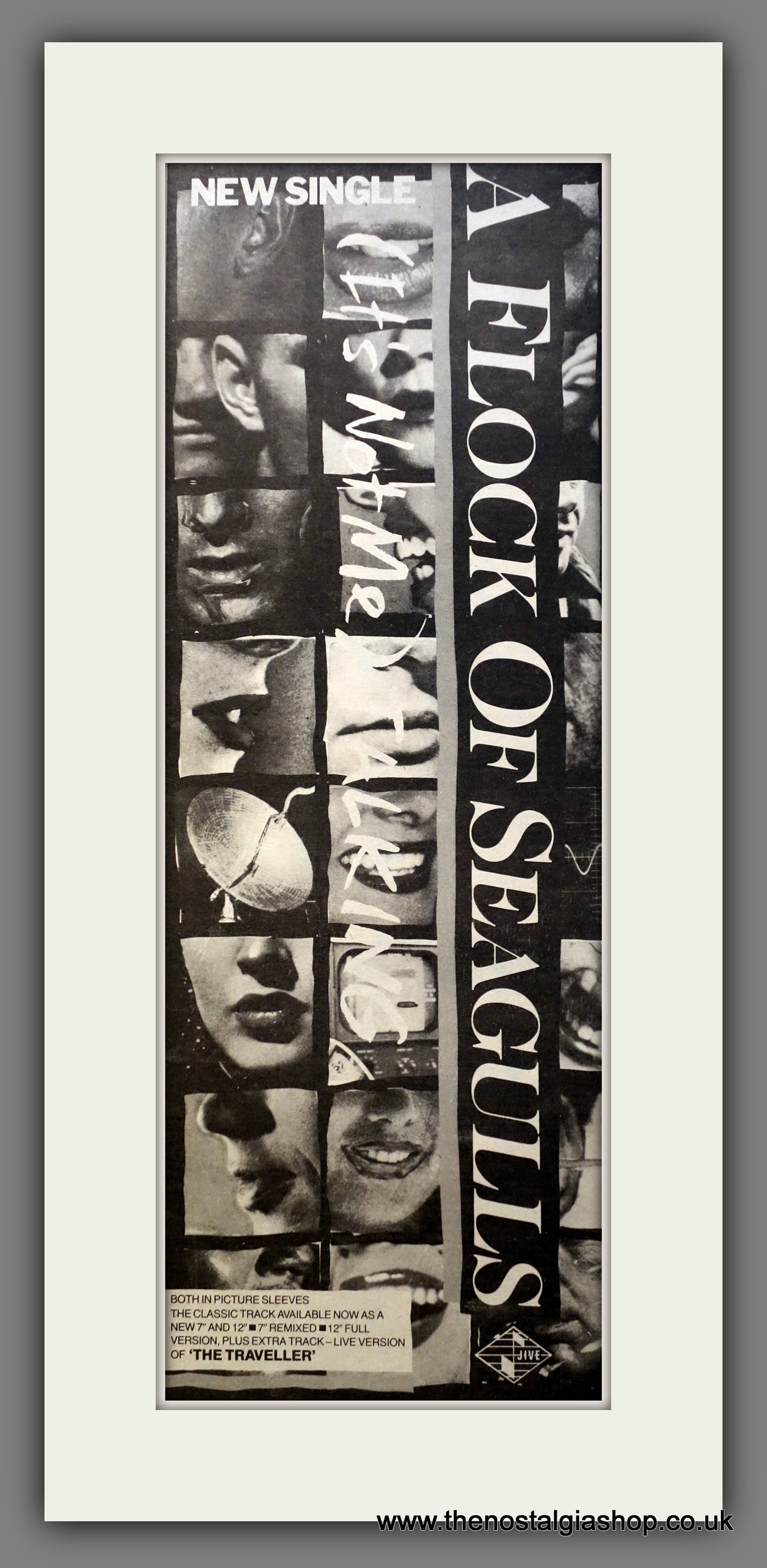 A Flock Of Seagulls It's Not Me Talking. Original Advert 1983 (ref AD200511)