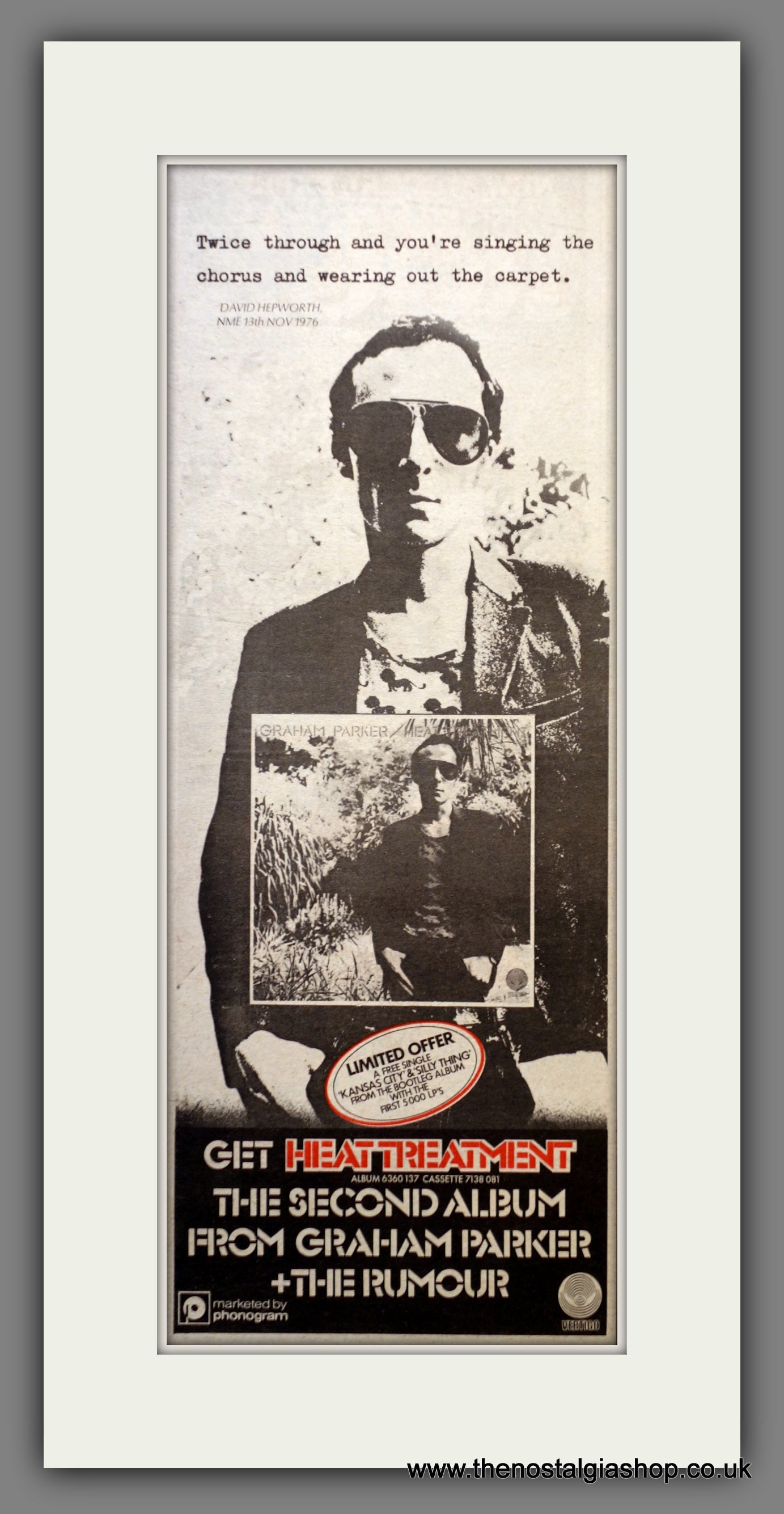 Graham Parker Heat Treatment. Original Advert 1976 (ref AD200539)