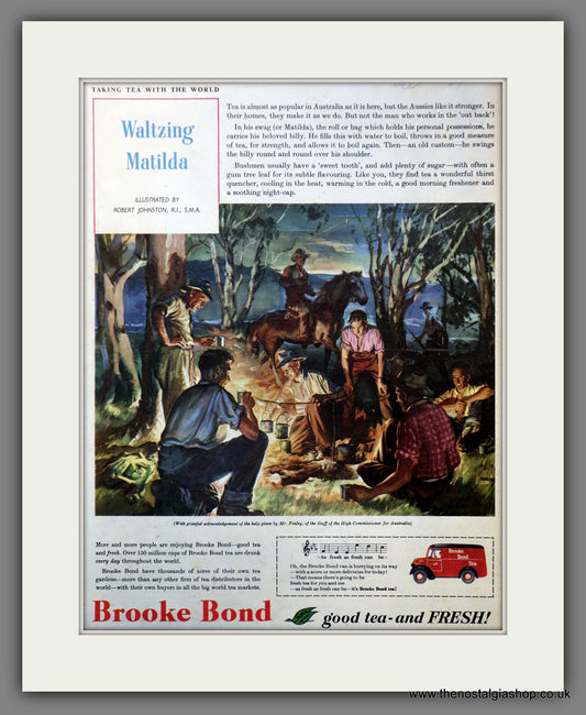 Brooke Bond Tea. Original Advert 1957 (ref AD300966)