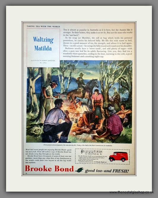 Brooke Bond Tea. Original Advert 1957 (ref AD300971)