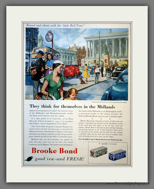 Brooke Bond Tea. Original Advert 1955 (ref AD300972)