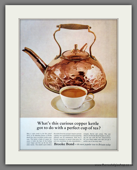 Brooke Bond Tea. Original Advert 1961 (ref AD300979)